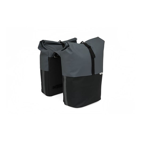 Newlooxs Fietstas dubbel | New Looxs | Nyborg MIK | 34 liter (Donkergrijs/zwart) RT1768 K170404752 - 1