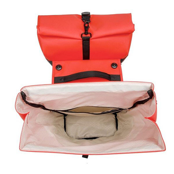 Newlooxs Fietstas dubbel | New Looxs | Nyborg MIK | 34 liter (Rood/zwart) RT1769 K170404754 - 4
