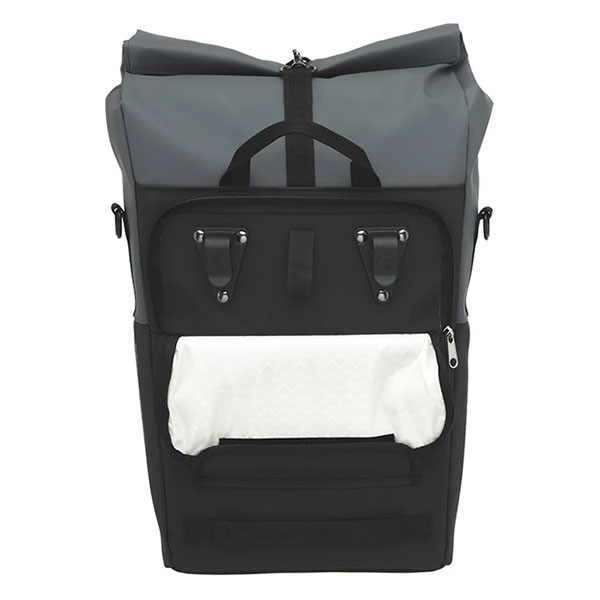 Newlooxs Fietstas enkel | New Looxs | Nyborg | 17 liter (Donkergrijs/zwart) RT1762 K170404749 - 3