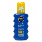 Nivea Zonnebrandspray | Factor 50+ | Nivea (Voor kinderen, Gekleurd, Extra waterresistent) K080000110 Nivea Zonnebrandspray | Factor 50+ | Nivea (Voor kinderen, Gekleurd, Extra waterresistent) K080000110
