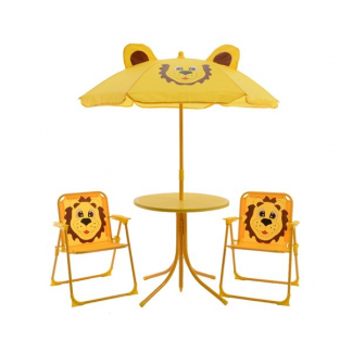 Outdoor Living Tuinset kind | Outdoor Living (Met tafel, 2 stoelen en parasol, Inklapbaar) 841596 K170104780