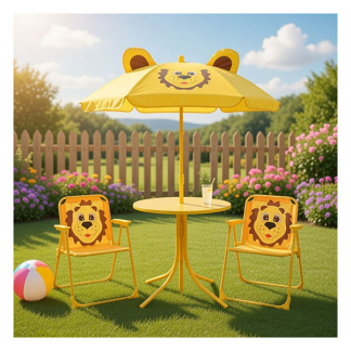 Outdoor Living Tuinset kind | Outdoor Living (Met tafel, 2 stoelen en parasol, Inklapbaar) 841596 K170104780 - 3