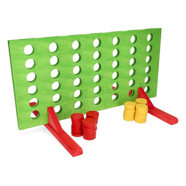 Outdoor games Vier op een rij | Outdoor games | 55 x 28 x 6 cm (2 tot 4 spelers, Groen) S24200290 K170105291 - 1