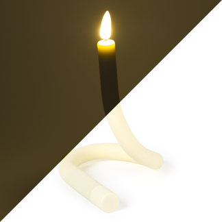 PEHA Flexibele led dinerkaars | PEHA | 40 cm (Buigbaar, Bewegende vlam, Ivoor) MB-30410 K150303156 - 1
