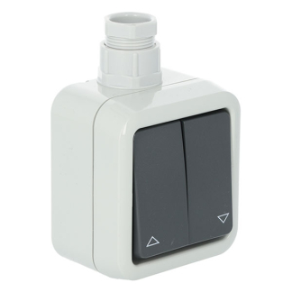 PEHA Jaloezieschakelaar voor buiten | PEHA (1-polig, Grijs) 66.028.11 K180108127 - 2