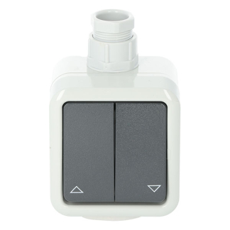 PEHA Jaloezieschakelaar voor buiten | PEHA (Impuls, Grijs) 66.028.04 K180108125