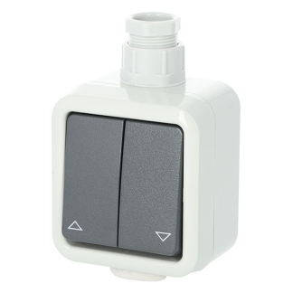 PEHA Jaloezieschakelaar voor buiten | PEHA (Impuls, Grijs) 66.028.04 K180108125 - 2