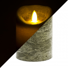 LED kaars | 10 cm | PEHA (Bewegende vlam, Timer, Olijfgroen)