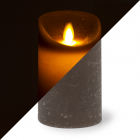 LED kaars | 12.5 cm | PEHA (Bewegende vlam, Timer, Taupe)