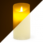 LED kaars | 15 cm | PEHA (Bewegende vlam, Timer, Crème)