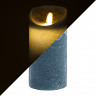LED kaars | 15 cm | PEHA (Bewegende vlam, Timer, Jeans blauw)