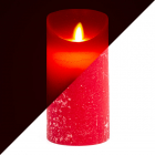 LED kaars | 15 cm | PEHA (Bewegende vlam, Timer, Rood)