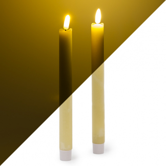 PEHA Led dinerkaars | 2 stuks | 25.5 cm | PEHA (Bewegende vlam, Crème) MB-30105 K150303135 - 1