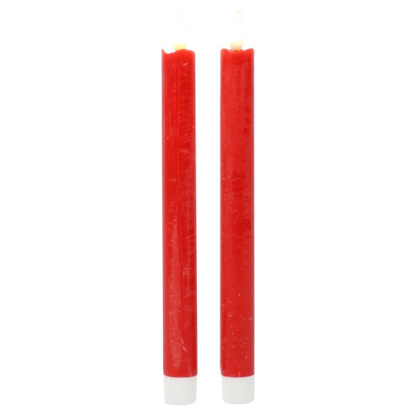 PEHA Led dinerkaars | PEHA | 25.5 cm | 2 stuks (Bewegende vlam, Rood) MB-30110 K150303136 - 2