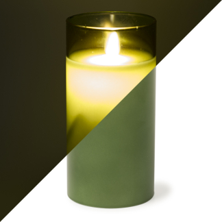 PEHA Led kaars | 15 cm | Peha (In glas, Timer, Groen) MB-11245 K150303143 - 1