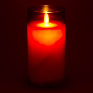 PEHA Led kaars | 15 cm | Peha (In glas, Timer, Rood) MB-11275 K150303146 - 3