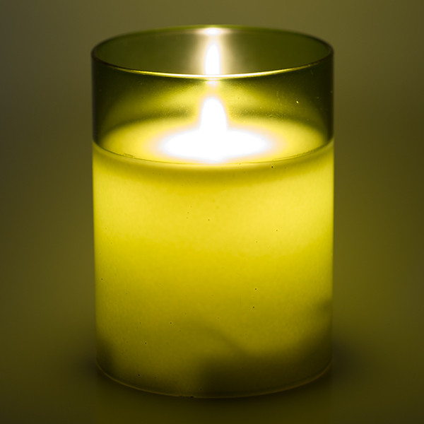 PEHA Led kaars | PEHA | 10 cm (In glas, Timer, Groen) MB-11235 K150303141 - 3