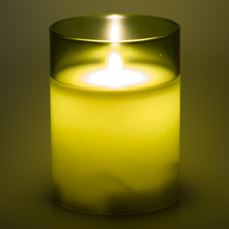 PEHA Led kaars | PEHA | 10 cm (In glas, Timer, Groen) MB-11235 K150303141 - 3