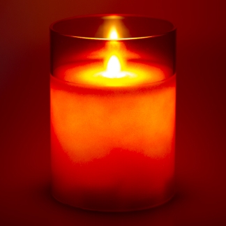 PEHA Led kaars | PEHA | 10 cm (In glas, Timer, Rood) MB-11265 K150303144 - 3