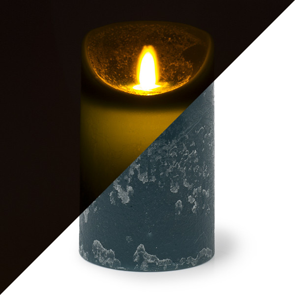 PEHA Led kaars | PEHA | 12.5 cm (Bewegende vlam, Timer, Jeans blauw) MB-20170 K150303116 - 1