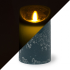 Led kaars | PEHA | 12.5 cm (Bewegende vlam, Timer, Jeans blauw)