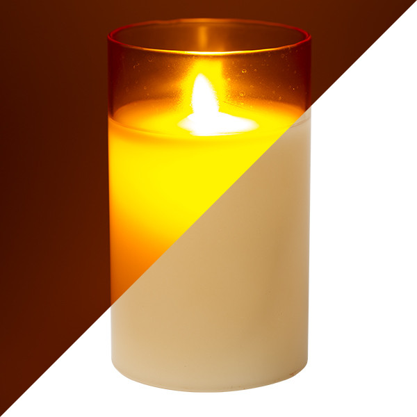 PEHA Led kaars | PEHA | 12.5 cm (In glas, Timer, Amber) MB-11345 K150303151 - 1