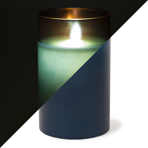 PEHA Led kaars | PEHA | 12.5 cm (In glas, Timer, Blauw) MB-11315 K150303148 - 1