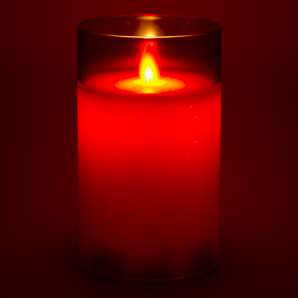PEHA Led kaars | PEHA | 12.5 cm (In glas, Timer, Rood) MB-11270 K150303145 - 3