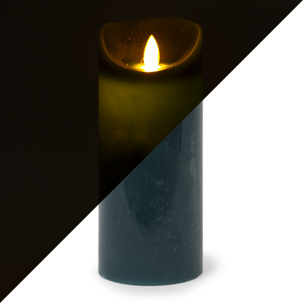 PEHA Led kaars | PEHA | 18 cm (Bewegende vlam, Timer, Jeans blauw) MB-20172 K150303118 - 1