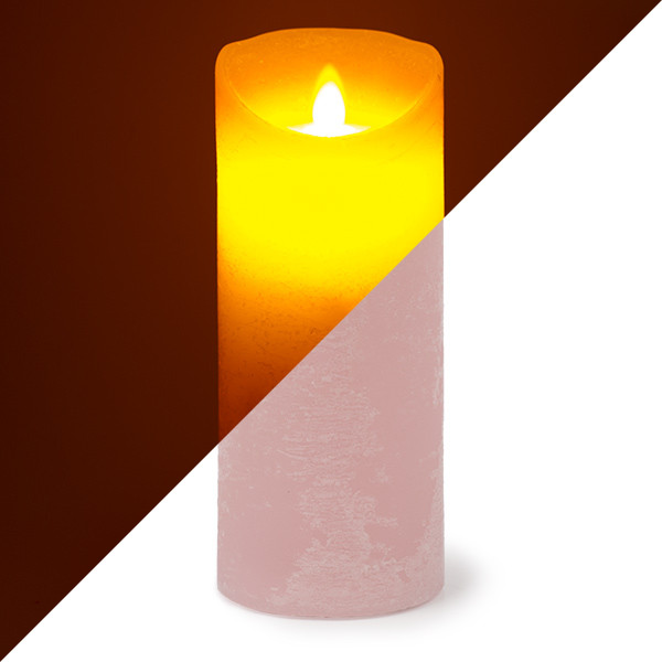 PEHA Led kaars | PEHA | 18 cm (Bewegende vlam, Timer, Zalmroze) MB-20292 K150303128 - 1