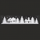 Raamsticker kerst | PEHA | 9.5 x 40 cm (Huizen, Dennenbomen)