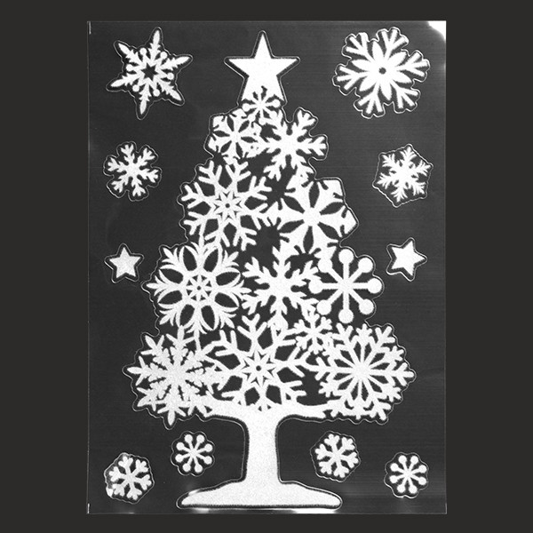 PEHA Raamstickers kerst | PEHA | 11 stuks (Dennenboom, Sneeuwvlokken) RD-60330 K150303217 - 1