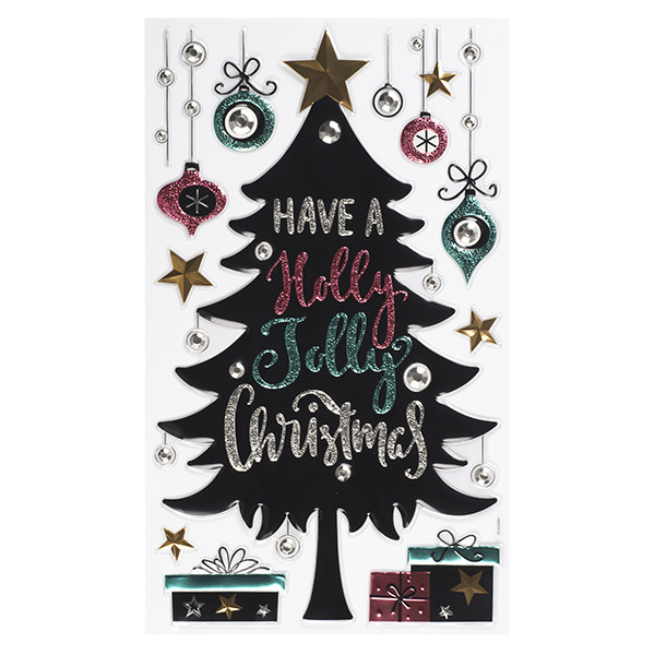 PEHA Raamstickers kerst | PEHA | 47.5 x 24.5 cm (Kerstboom, 3D) JC-20605 K150303210 - 1