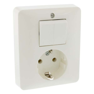 PEHA Stopcontact met schakelaar | PEHA (Inbouw, Randaarde, Serie, Wit) 66.011.71 K180106626 - 3
