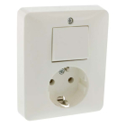 PEHA Stopcontact met schakelaar | PEHA (Inbouw, Randaarde, Wissel, Wit) 66.011.68 K180106625 - 3