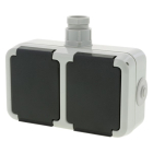 PEHA Stopcontact voor buiten | PEHA | M20 (Randaarde, Grijs) 6602851 K180106002 - 2