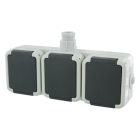 PEHA Stopcontact voor buiten | PEHA | M20 (Randaarde, Grijs) 6602855 K180106003 - 2