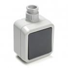 Wisselschakelaar voor buiten | PEHA | M20 (IP44, Grijs)