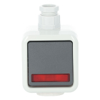 PEHA Wisselschakelaar voor buiten | PEHA | M20 (IP44, Met controlelamp, Grijs) 66.028.06 K180108126 - 1