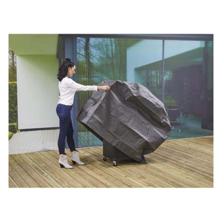 Perel BBQ hoes | Rechthoekig | Perel | 145 x 65 x 110 cm (PP, Grijs) BBCW145 K170103113 - 4