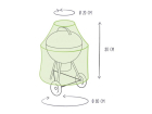 Perel BBQ hoes | Rond | Ø 80 x 80 cm (PP, Grijs) BBCW80 K170103117 - 3