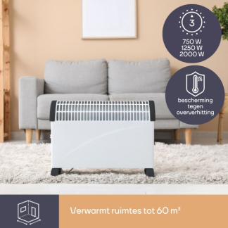 Perel Convectorkachel | Perel (2000W, Ruimtes tot 25 m²) CH0006 K170101148 - 3