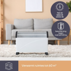Perel Convectorkachel | Perel (2000W, Ruimtes tot 25 m²) CH0006 K170101148 - 3