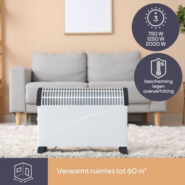Perel Convectorkachel | Perel (2000W, Ruimtes tot 25 m², Turbo) CH0007 K170101149 - 3
