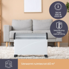Perel Convectorkachel | Perel (2000W, Ruimtes tot 25 m², Turbo) CH0007 K170101149 - 3