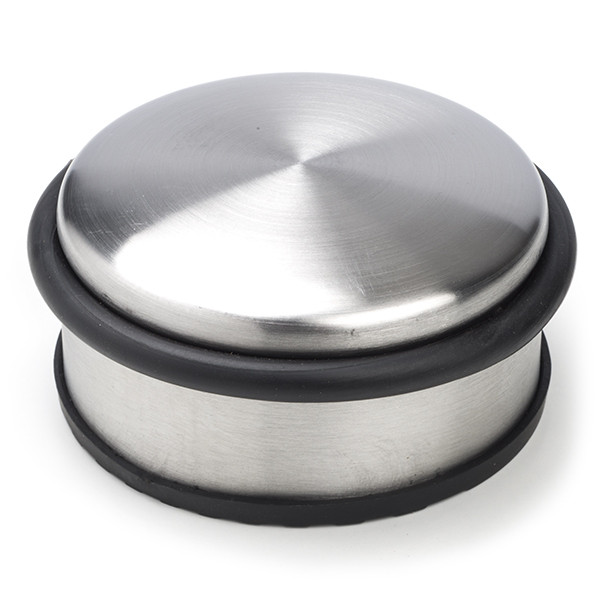 Perel Deurstopper | Perel | 4 cm x Ø 10 cm (RVS, Rubber) TL74052 K170104551 - 1