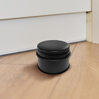 Perel Deurstopper | Perel | 7.5 x Ø 9 cm (RVS, Rubber, Zwart) TL74051B K170501159 - 2