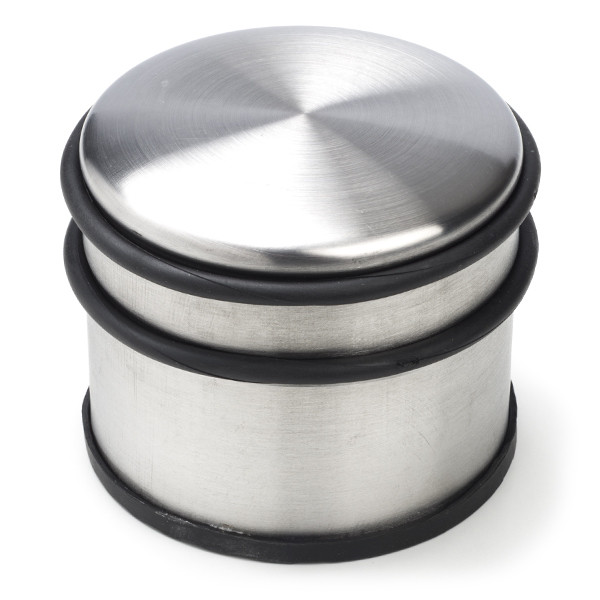 Perel Deurstopper | Perel | 7,5 cm x Ø 9 cm (RVS, Rubber) TL74051 K170104552 - 1