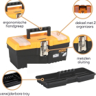 Perel Gereedschapskist | Perel | 32 x 15.5 x 13.9 cm (Afsluitbaar, Metalen sluiting, Kunststof) OM13M K100401016 - 1