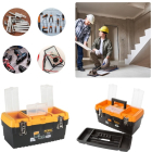 Perel Gereedschapskist | Perel | 41.3 x 21.2 x 18.6 cm (Afsluitbaar, Metalen sluiting, Kunststof) OM16M K100401017 - 1